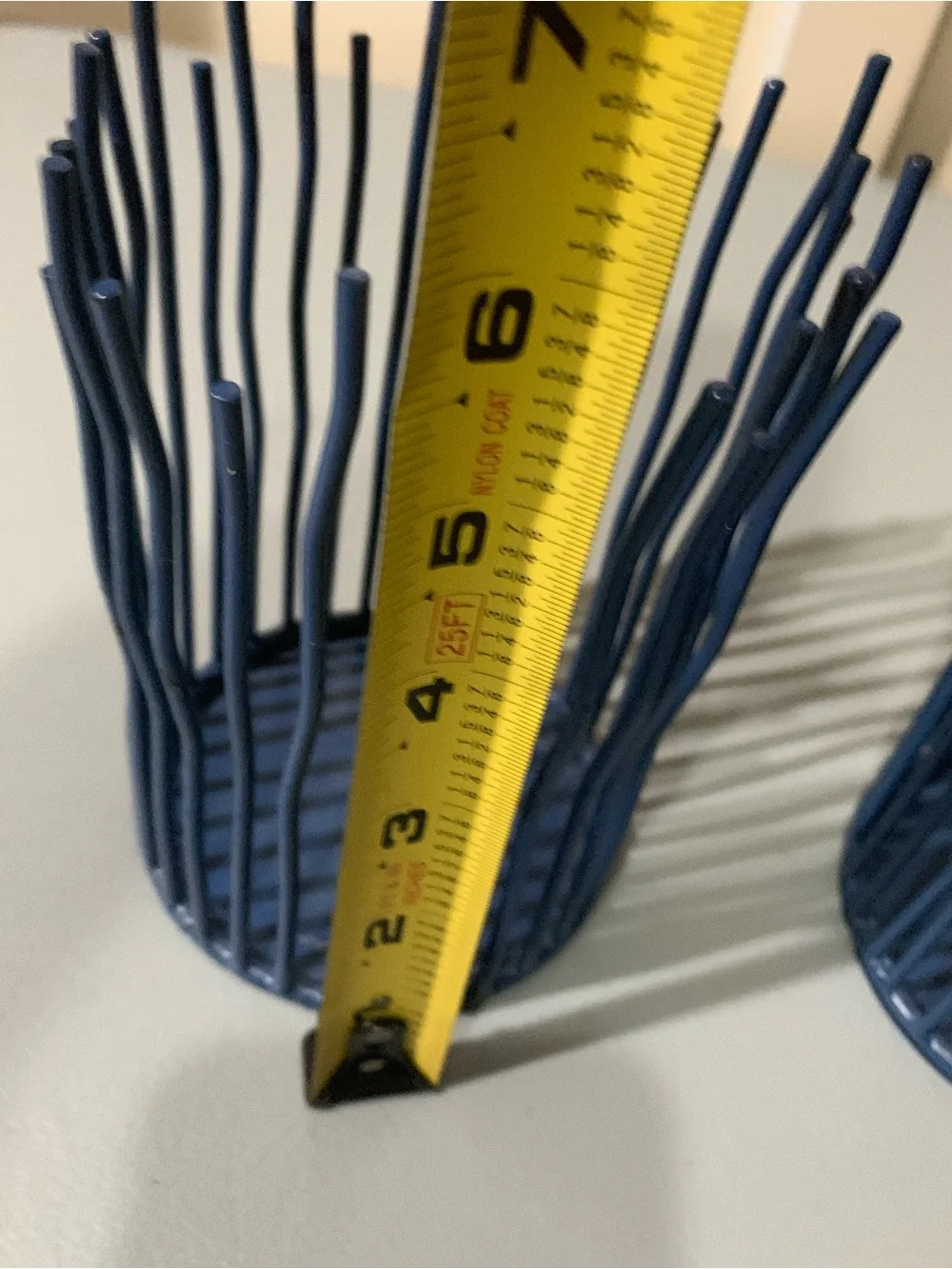 Blue Decorative Wire Vases - Home Accents